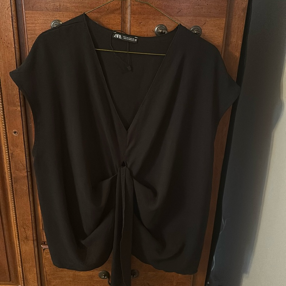 Zara black blouse